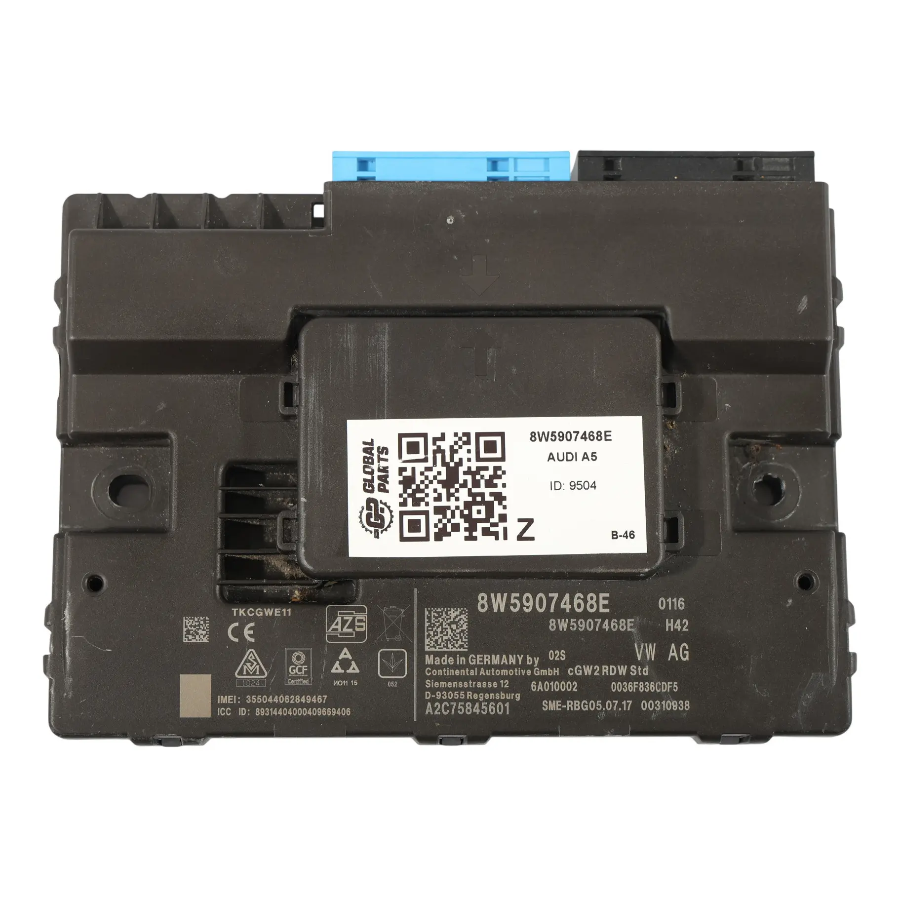 Audi A4 B9 A5 F5 Q7 4M Unidad Control Gateway Módulo ECU 8W5907468E