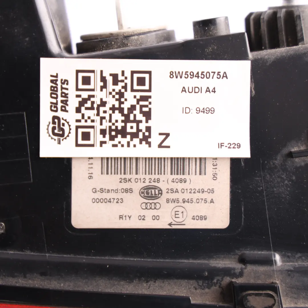 Audi A4 B9 Saloon Rear Tail Light Lamp Inner Tailgate Left N/S - SKU 8W5945075A - Part number 8W5945075A