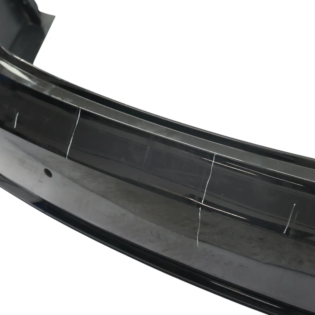 Audi A5 F5 Rear Bumper S-Line Trim Panel Covering Mythical Black Metallic - Y9T - SKU 8W6807067AF-MYB - Part number 8W6807067AF