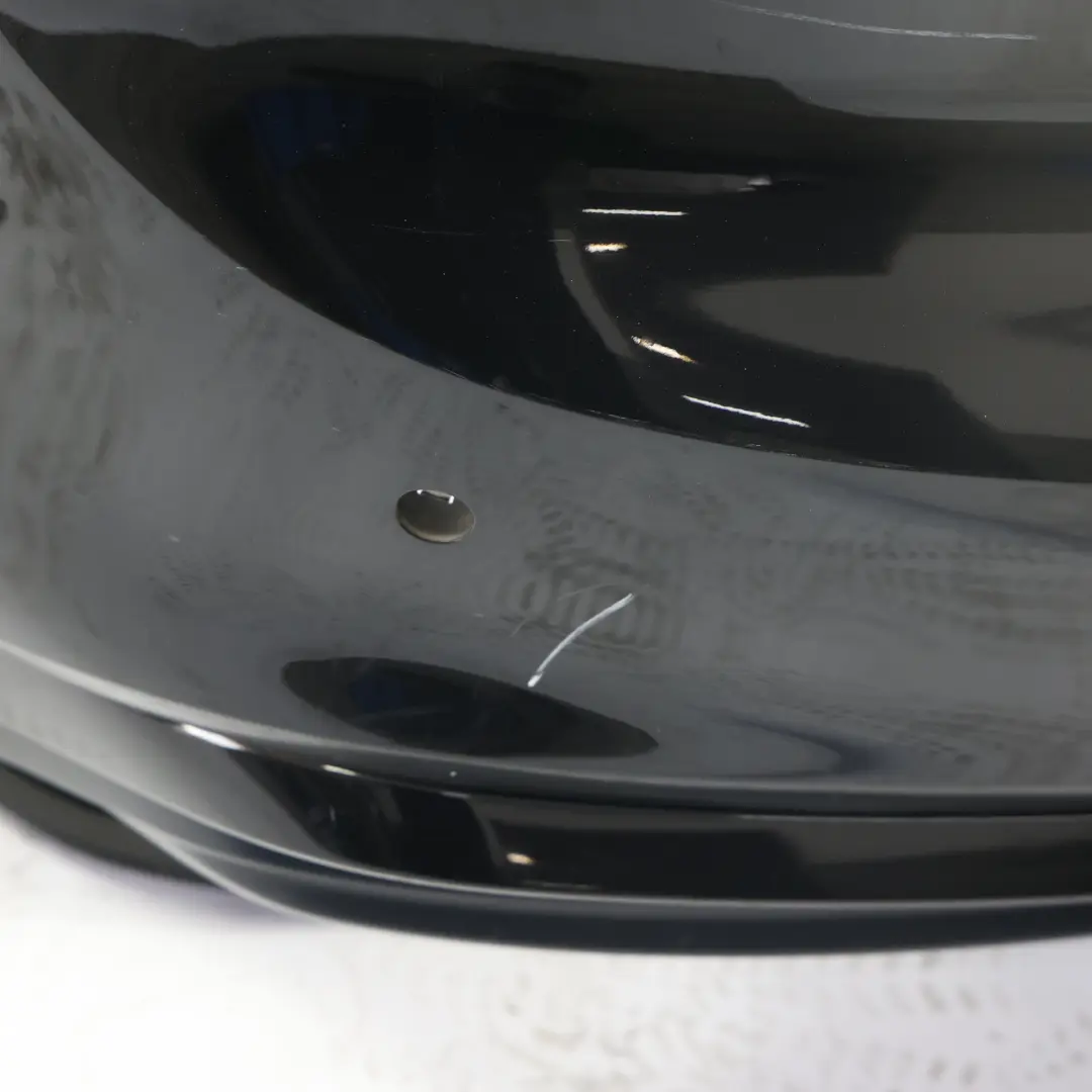 Audi A5 F5 Rear Bumper S-Line Trim Panel Covering Mythical Black Metallic - Y9T - SKU 8W6807067AF-MYB - Part number 8W6807067AF