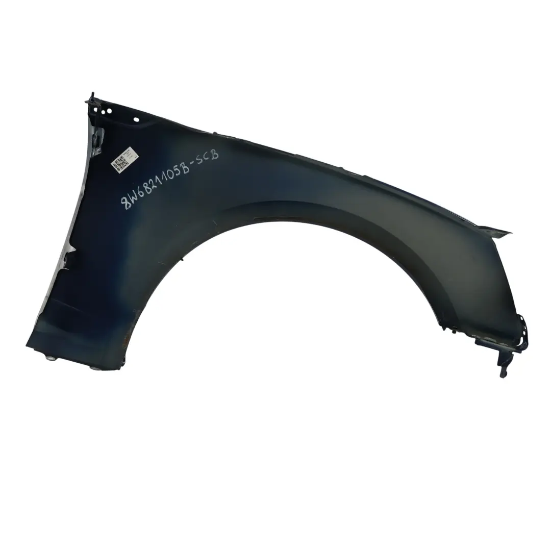 Audi A5 S5 F5 Seitenteil Vorne Links Kotflügel Scuba Blau Metallic X5Q - SKU 8W6821105B-SCB - Teilenummer 8W6821105B