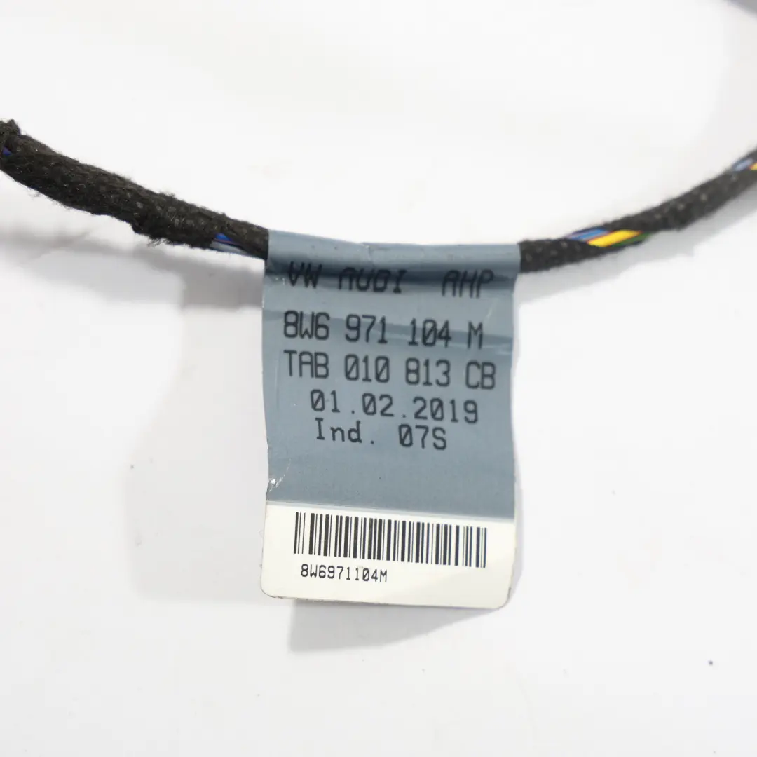 Audi A5 F5 Rear Bumper Parking Sensor Wiring Loom Cable Harness - SKU 8W6971104M - Part number 8W6971104M