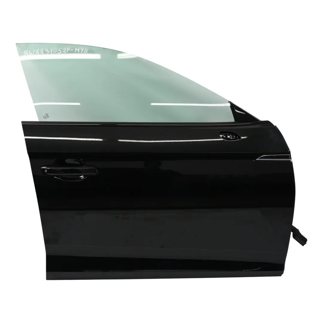 Door Front Right O/S Covering Panel Mythical Black Metallic - Y9T to Audi A5 F5 with Part number 8W8831052F Audi A5 F5 Door Front Right O/S Covering Panel Mythical Black Metallic - Y9T - SKU 8W8831052F-MYB - Part number 8W8831052F