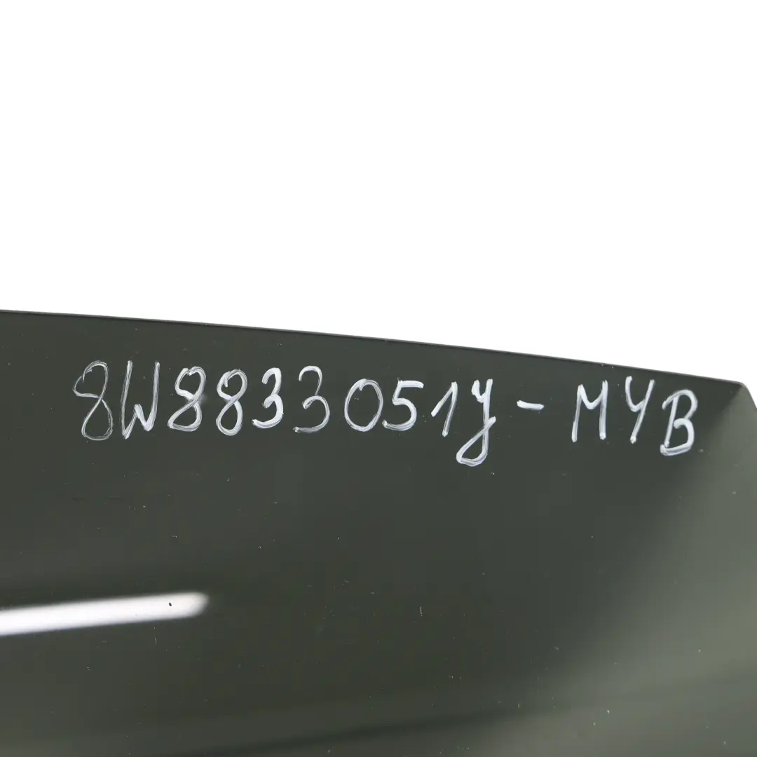Door Rear Left N/S Covering Panel Mythical Black Metallic - Y9T to Audi A5 F5 with Part number 8W8833051J Audi A5 F5 Door Rear Left N/S Covering Panel Mythical Black Metallic - Y9T - SKU 8W8833051J-MYB - Part number 8W8833051J