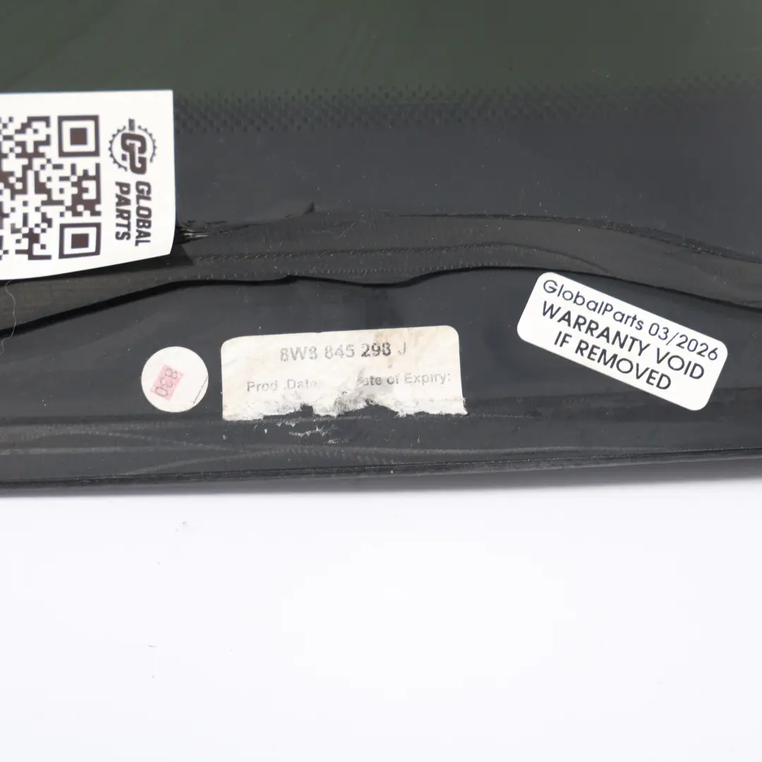 Audi A5 F5 Cristal Ventana Cuarto Tintado AS3 Trasero Derecho - SKU 8W8845298J - Número de pieza 8W8845298J