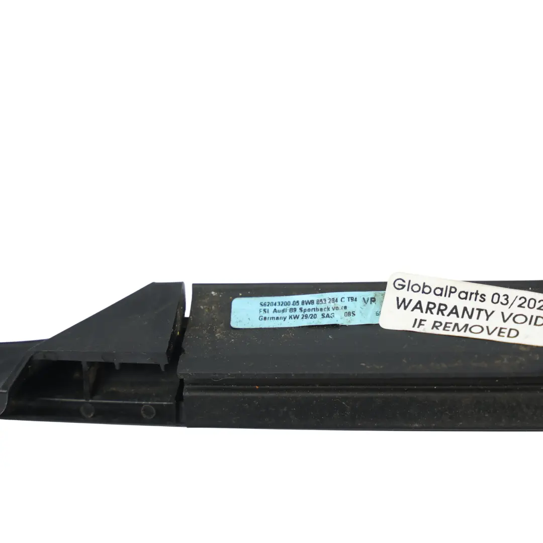 Guarnizione Montante B Finestrino Anteriore Destro per Audi A4 B9 con numero di parte 8W8853284C Audi A4 B9 Guarnizione Montante B Finestrino Anteriore Destro - SKU 8W8853284C - Numero di parte 8W8853284C