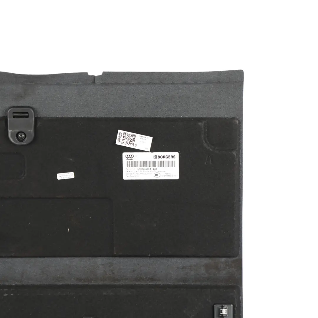 Audi A5 F5 Boot Trunk Compartment Floor Mat Carpet Liner Black - SKU 8W8863463D - Part number 8W8863463D