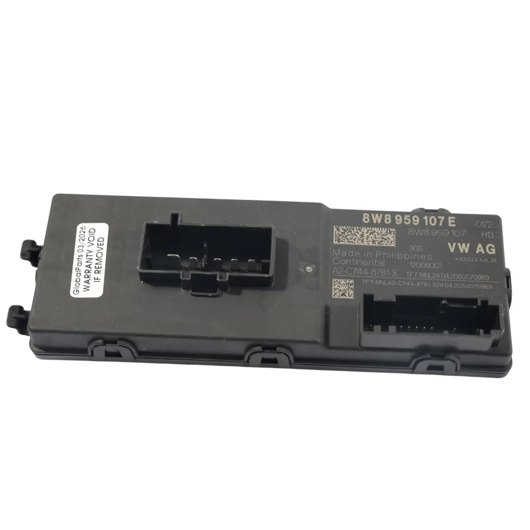 Audi A5 F5 Heckklappe Kofferraum Steuergerät Modul ECU - SKU 8W8959107E - Teilenummer 8W8959107E