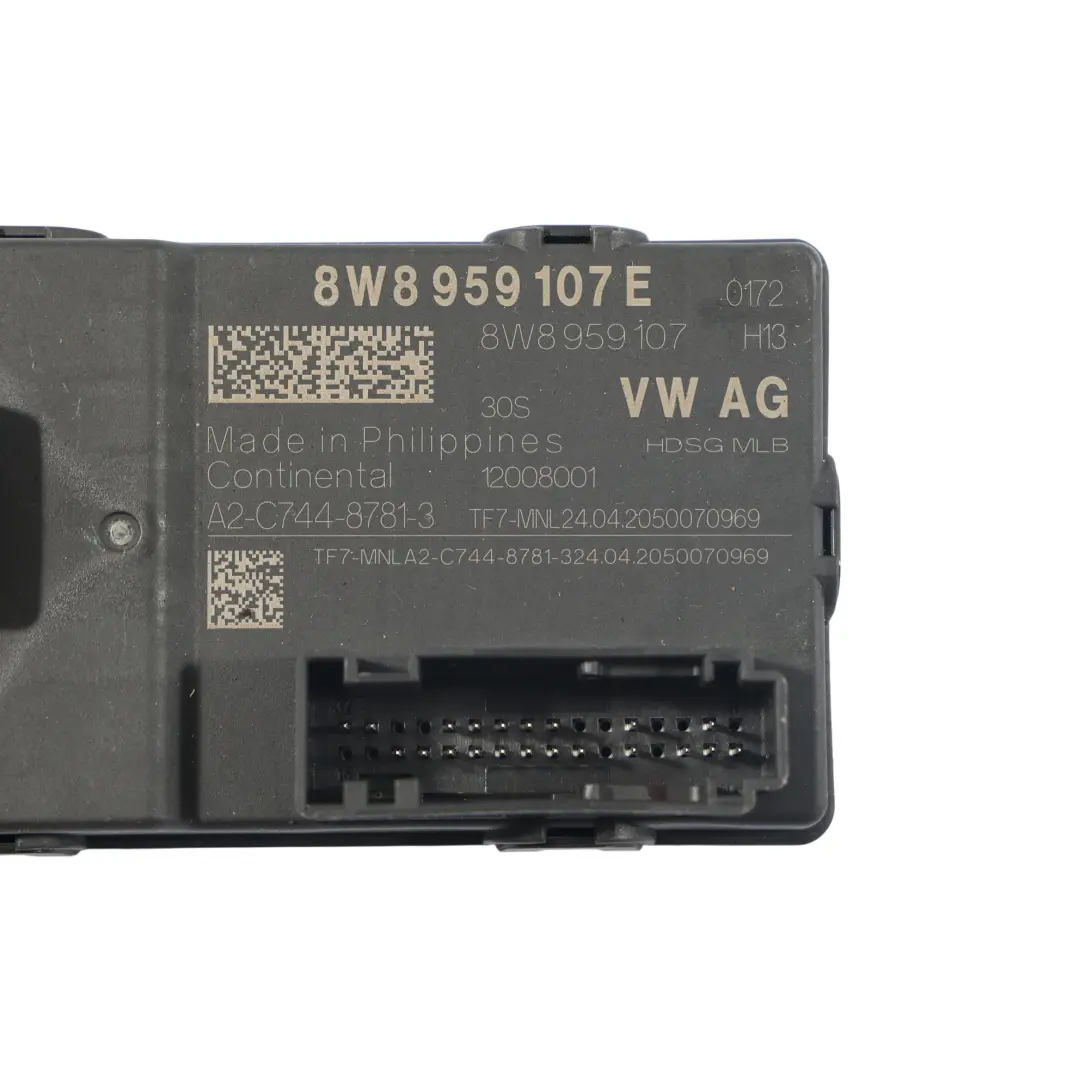 Audi A5 F5 Módulo Control Portón Trasero ECU - SKU 8W8959107E - Número de pieza 8W8959107E