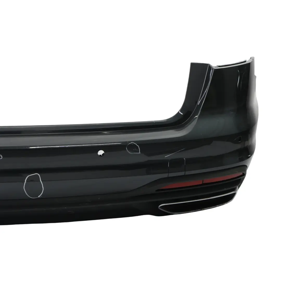 Bumper Trim Panel Covering Manhattan Grey Metallic - X7L to Audi A4 B9 Avant Rear with Part number 8W9807067Q Audi A4 B9 Avant Rear Bumper Trim Panel Covering Manhattan Grey Metallic - X7L - SKU 8W9807067Q-MAGR - Part number 8W9807067Q