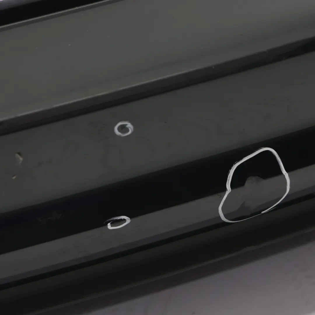 Bumper Trim Panel Covering Manhattan Grey Metallic - X7L to Audi A4 B9 Avant Rear with Part number 8W9807067Q Audi A4 B9 Avant Rear Bumper Trim Panel Covering Manhattan Grey Metallic - X7L - SKU 8W9807067Q-MAGR - Part number 8W9807067Q