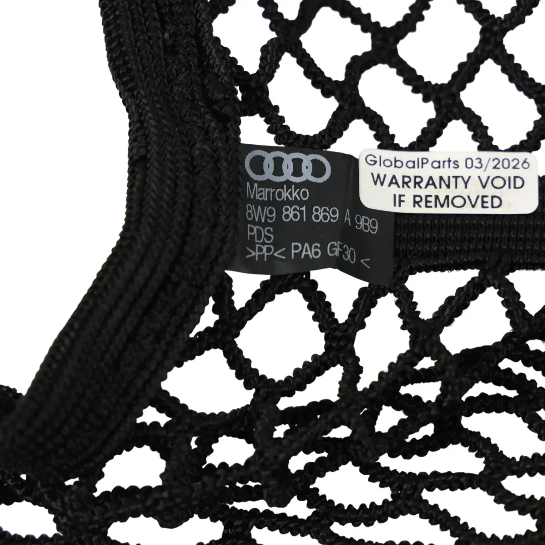 Audi Q3 F3 Boot Trunk Luggage Compartment Cargo Storage Net - SKU 8W9861869A - Part number 8W9861869A