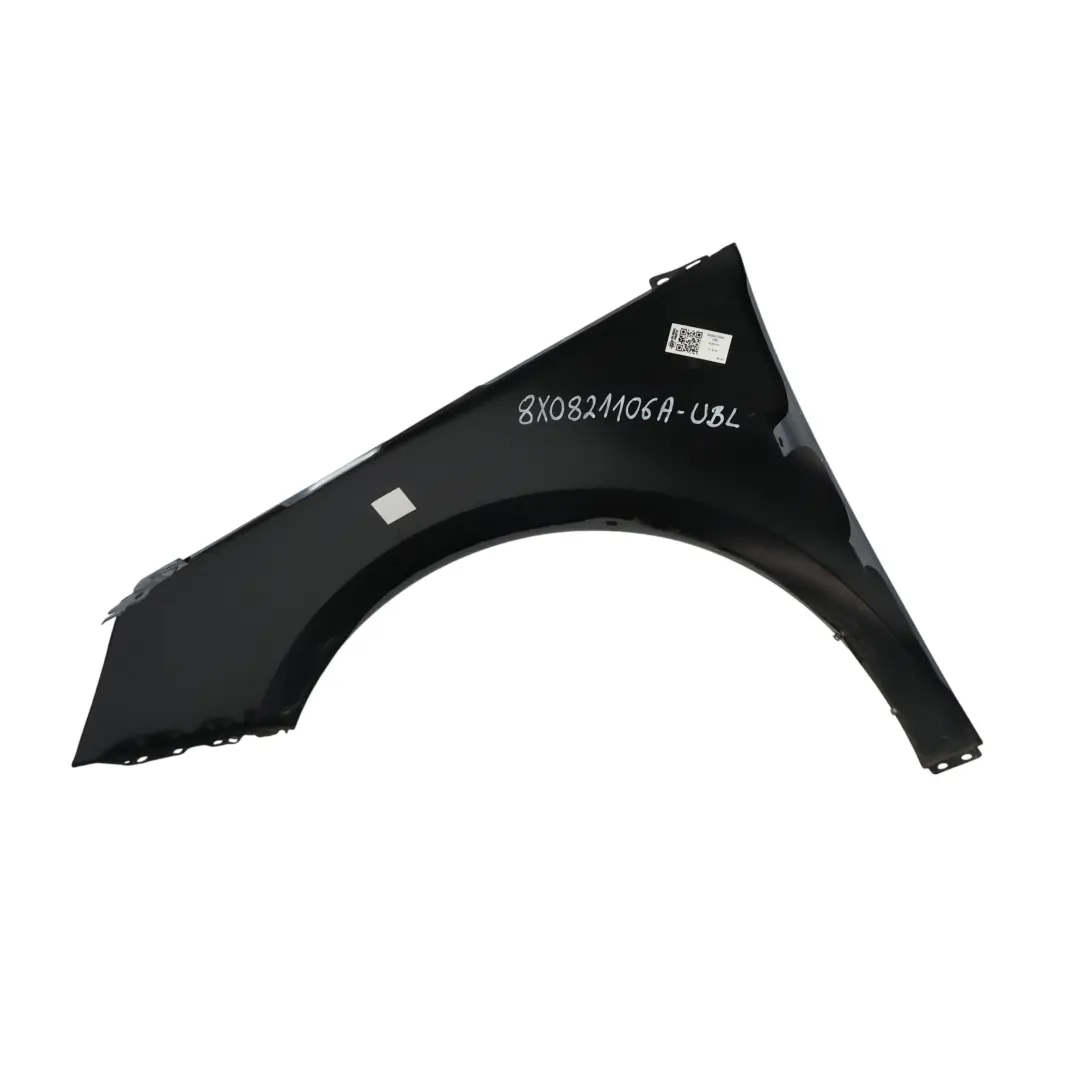 Parafango Anteriore Destro Blu Utopia X5L per Audi A1 8X con numero di parte 8X0821106A Audi A1 8X Parafango Anteriore Destro Blu Utopia X5L - SKU 8X0821106A-UBL - Numero di parte 8X0821106A