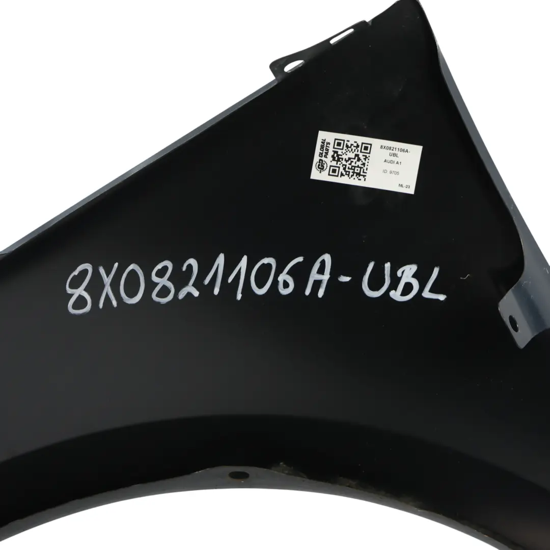 Audi A1 8X Kotflügel Abdeckung Vorne Rechts Utopia Blau X5L - SKU 8X0821106A-UBL - Teilenummer 8X0821106A