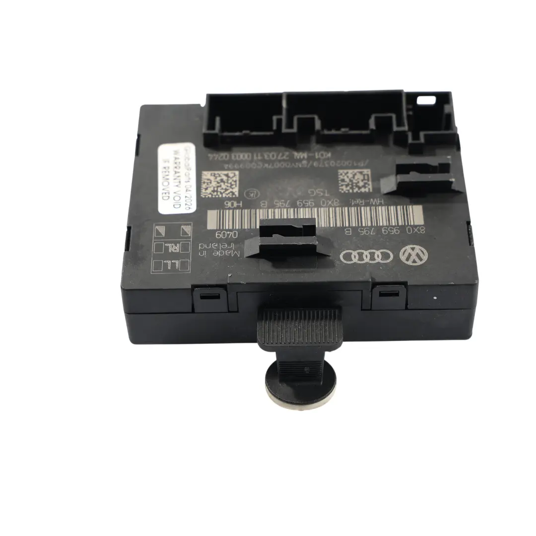 Hintertür Steuergerät Modul Links Rechts für Skoda Superb B6 mit Teilenummer 8X0959795B Skoda Superb B6 Hintertür Steuergerät Modul Links Rechts - SKU 8X0959795B - Teilenummer 8X0959795B