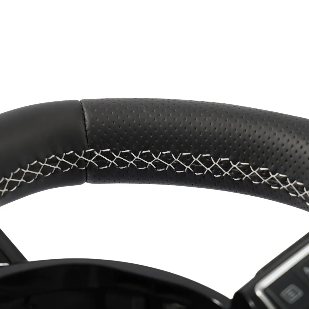 Leather Steering Wheel Flat Bottom to Audi A6 C7 S-Line NEW Black with Part number 8XA419091F Audi A6 C7 S-Line NEW Black Leather Steering Wheel Flat Bottom - SKU 8XA419091F-1 - Part number 8XA419091F