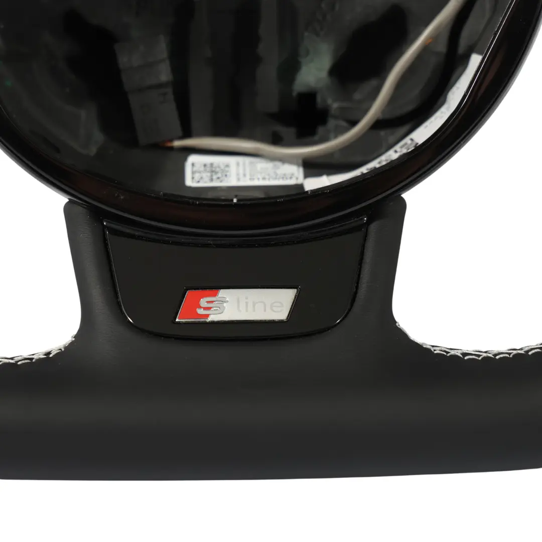 NUOVO Volante in Pelle Nera Fondo Piatto per Audi A6 C7 S-Line con numero di parte 8XA419091F Audi A6 C7 S-Line NUOVO Volante in Pelle Nera Fondo Piatto - SKU 8XA419091F-1 - Numero di parte 8XA419091F