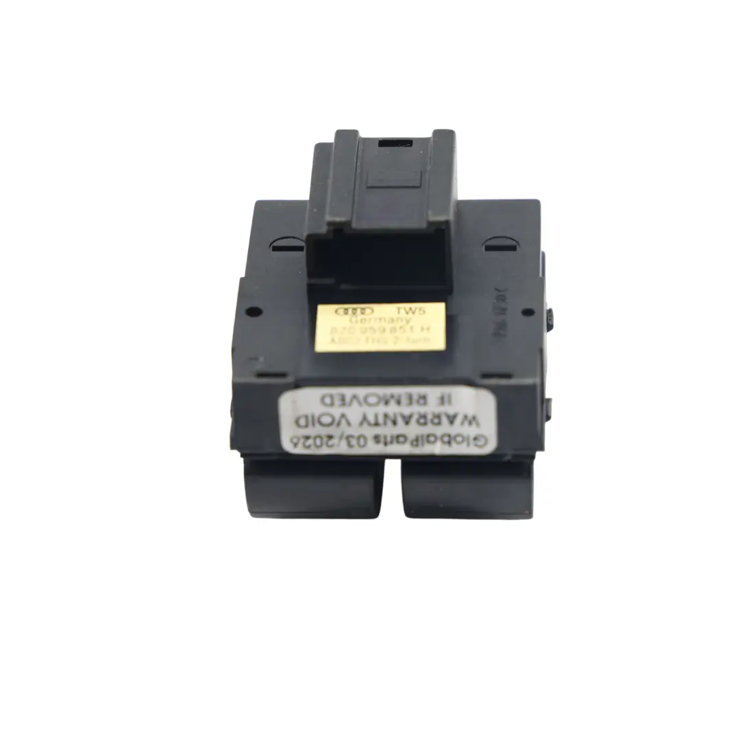 Interruptor Regulador Ventana Delantero Izquierdo para Audi A3 S3 8P con número de pieza 8Z0959851H Audi A3 S3 8P Interruptor Regulador Ventana Delantero Izquierdo - SKU 8Z0959851H - Número de pieza 8Z0959851H
