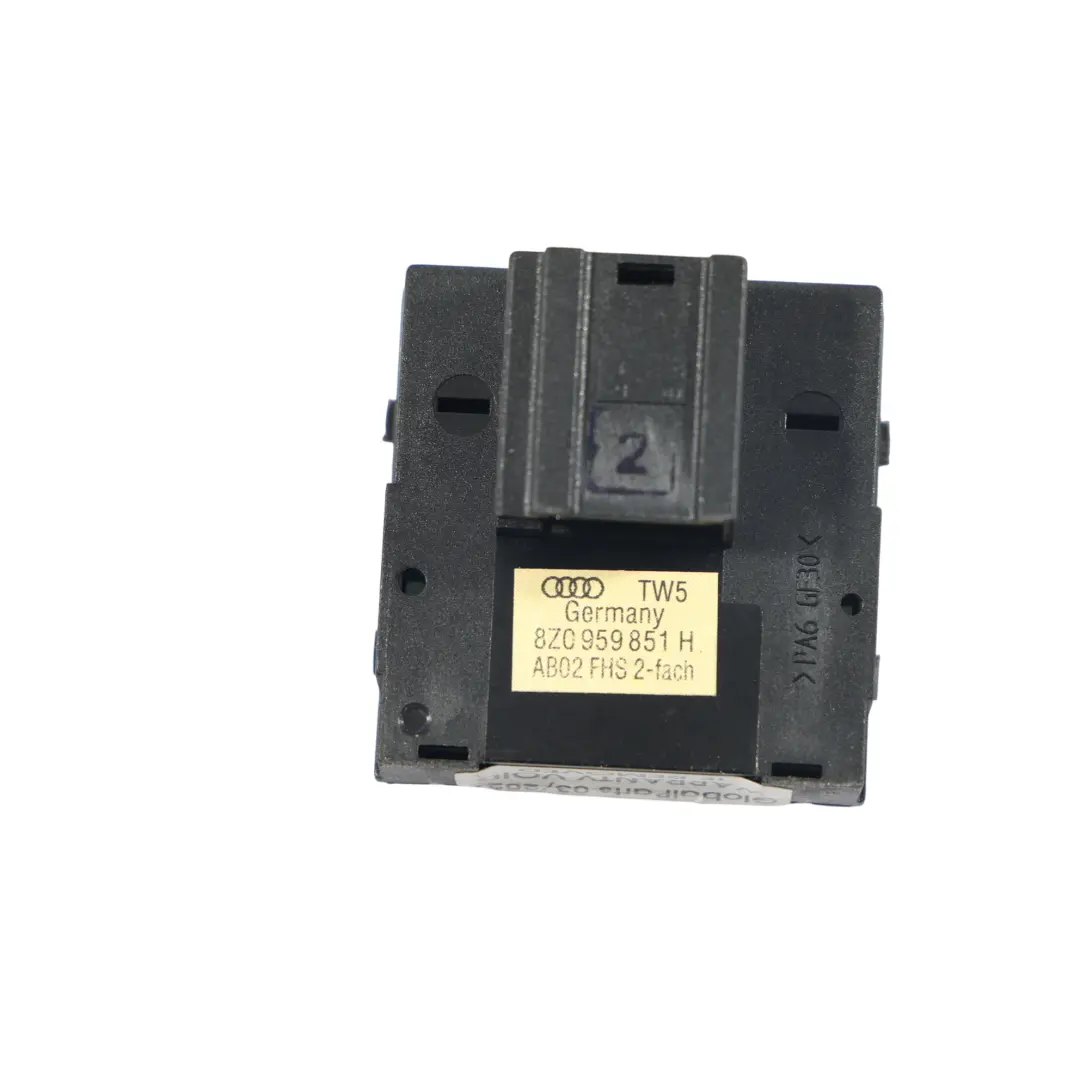 Audi A3 S3 8P Fensterheber Schalter Vorne Fahrerseite - SKU 8Z0959851H - Teilenummer 8Z0959851H