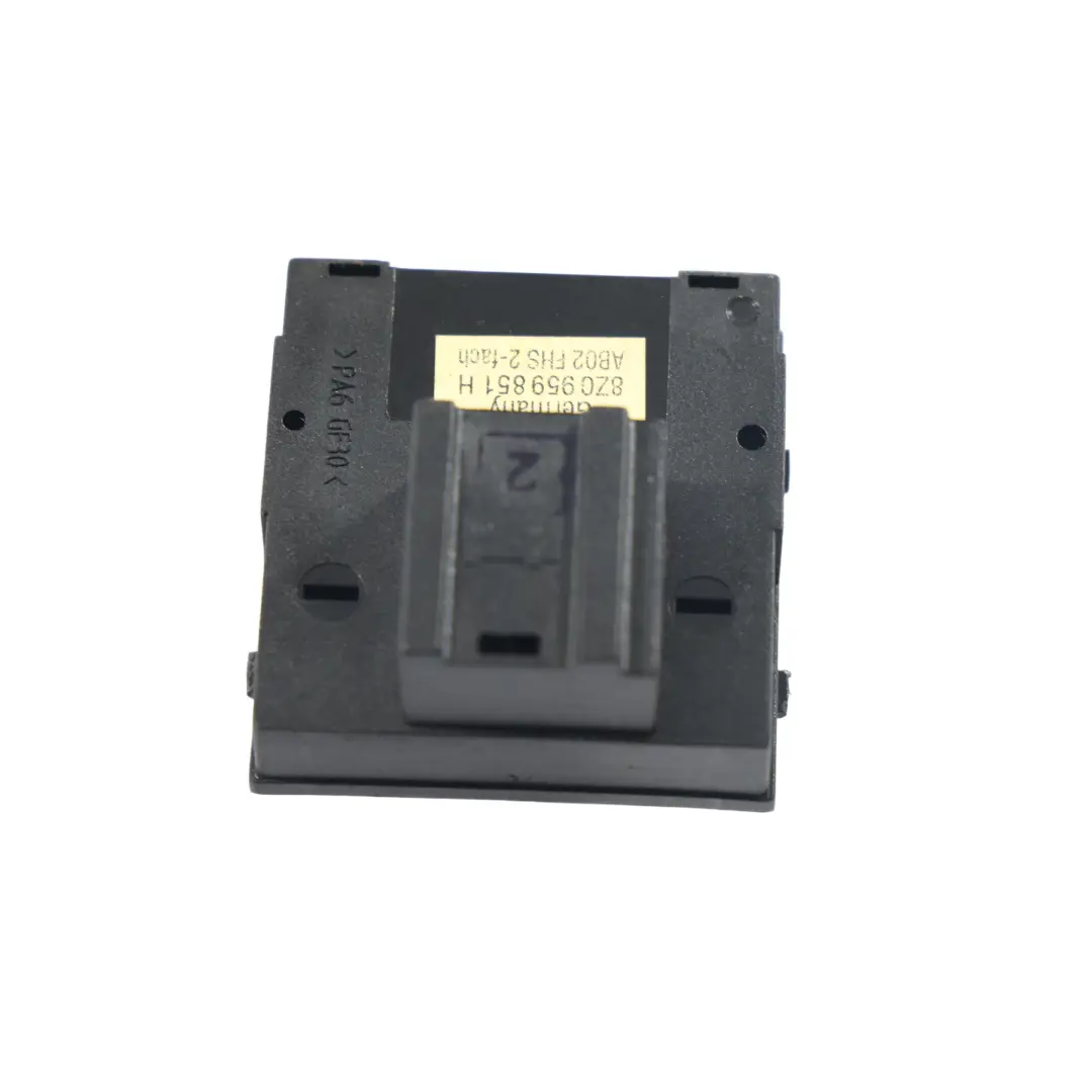 Interruptor Regulador Ventana Delantero Izquierdo para Audi A3 S3 8P con número de pieza 8Z0959851H Audi A3 S3 8P Interruptor Regulador Ventana Delantero Izquierdo - SKU 8Z0959851H - Número de pieza 8Z0959851H