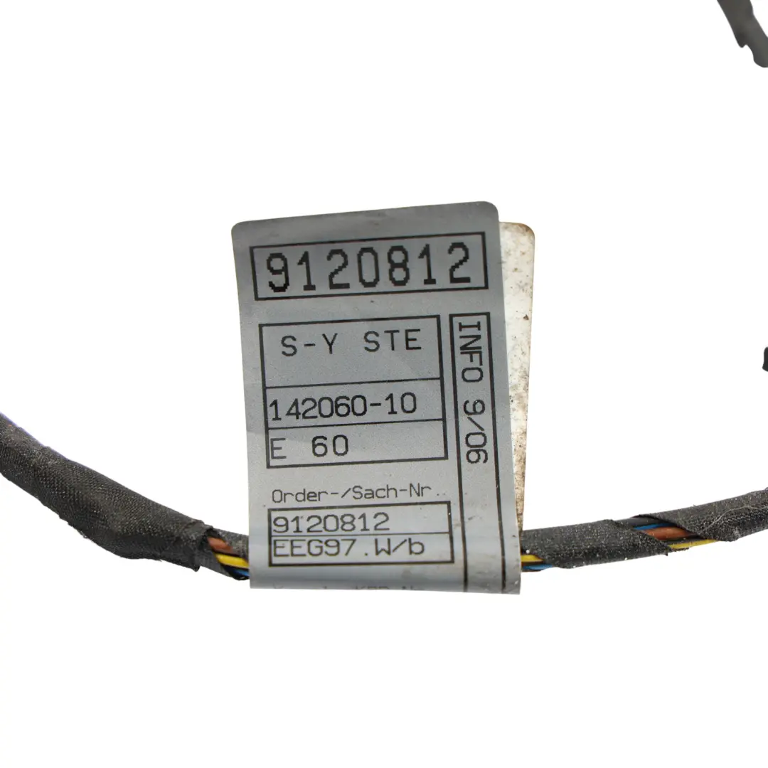 BMW E60 E61 Cablaggio Porta Posteriore Destro - SKU 9120812 - Numero di parte 9120812