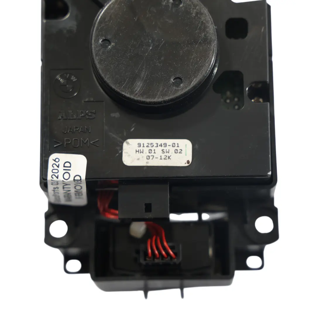 BMW X5 X6 E70 E71 iDrive Controller Switch Unit Button Knob - SKU 9125349-3 - Part number 9125349
