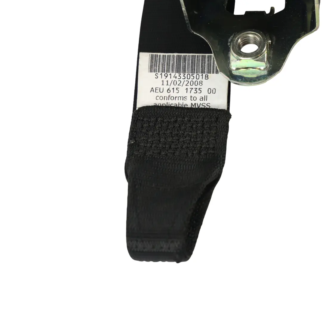 BMW E63 Ceinture Sécurité Siège Avant Gauche Noir - SKU 9143305 - Numéro de pièce 9143305