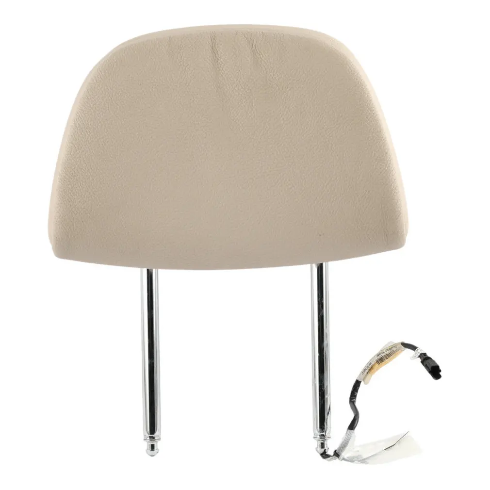 BMW X5 E70 LCI Front Seat Head Restraint Headrest Leather Oyster 9146125