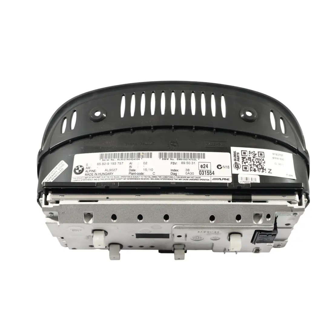 BMW E60 E63 E91 E92 Écran Moniteur Navigation Bord 8,8" - SKU 9193757 - Numéro de pièce 9193757