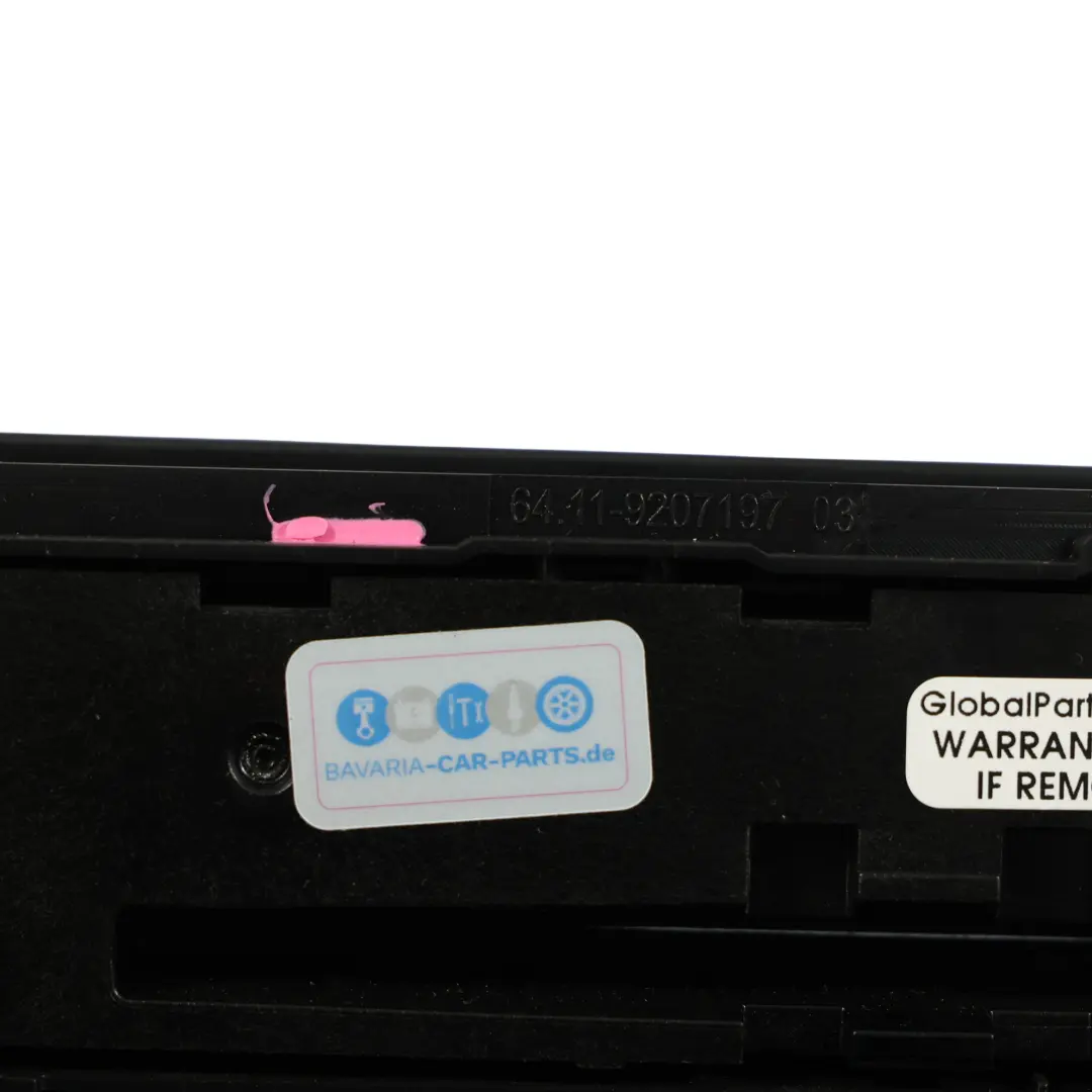 BMW F20 F21 F22 A/C Aria Condizionata Radio Pannello Di Controllo - SKU 9207197-2 - Numero di parte 9207197