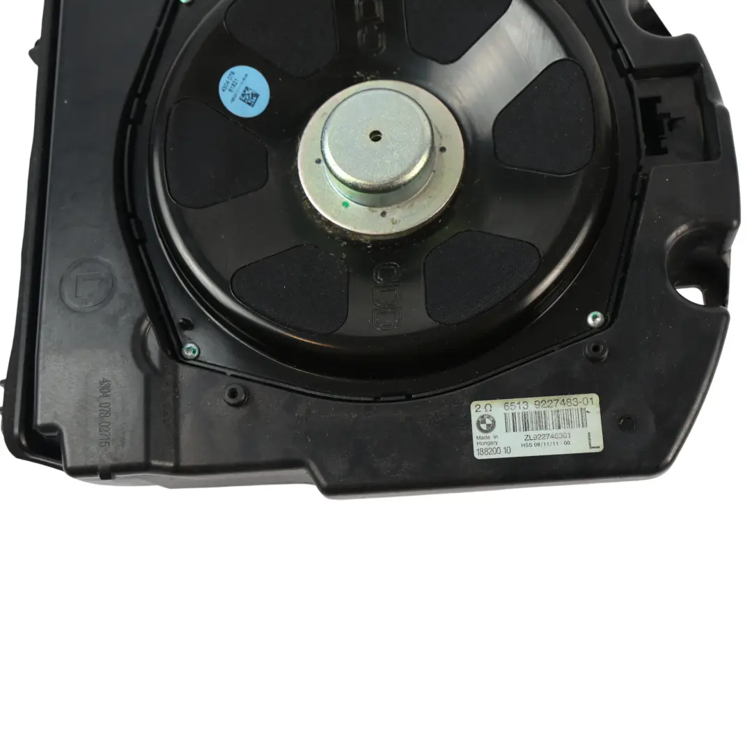 BMW F01 F02 Altoparlante Subwoofer Bass Hi-Fi Centrale Sinistro - SKU 9227483 - Numero di parte 9227483