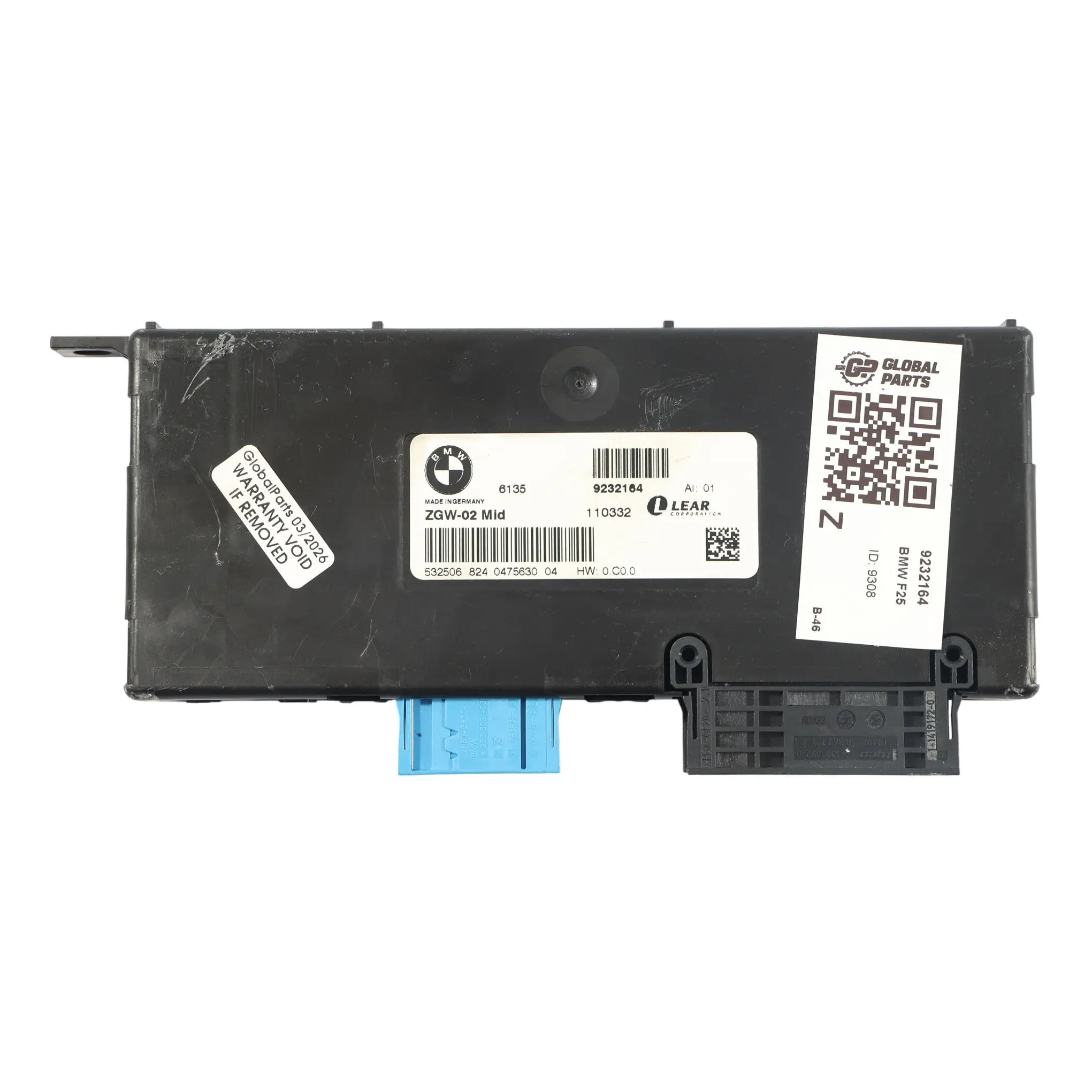 BMW X3 F25 Moduł Sterownik Gateway ECU 9232164