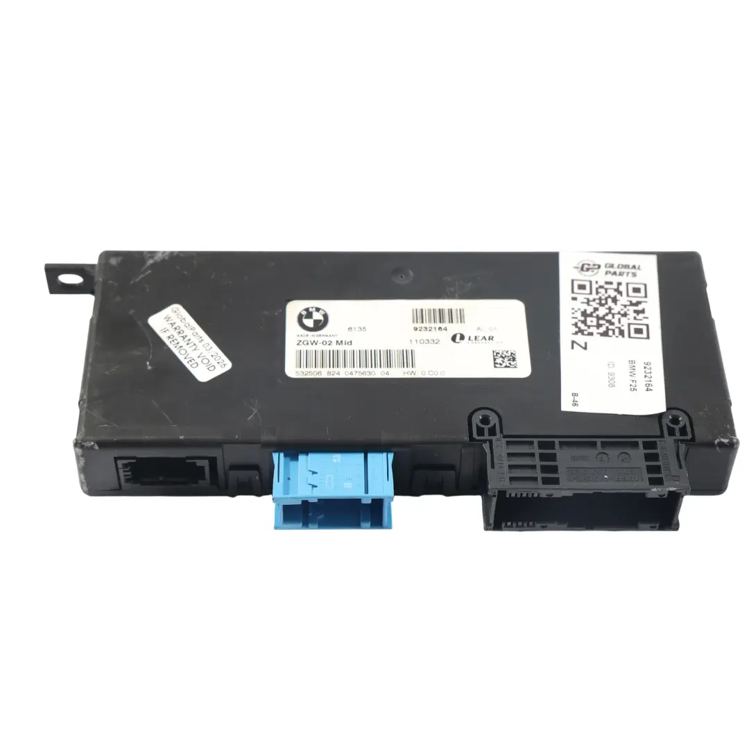 BMW X3 F25 Module Unité Contrôle Passerelle ECU - SKU 9232164 - Numéro de pièce 9232164
