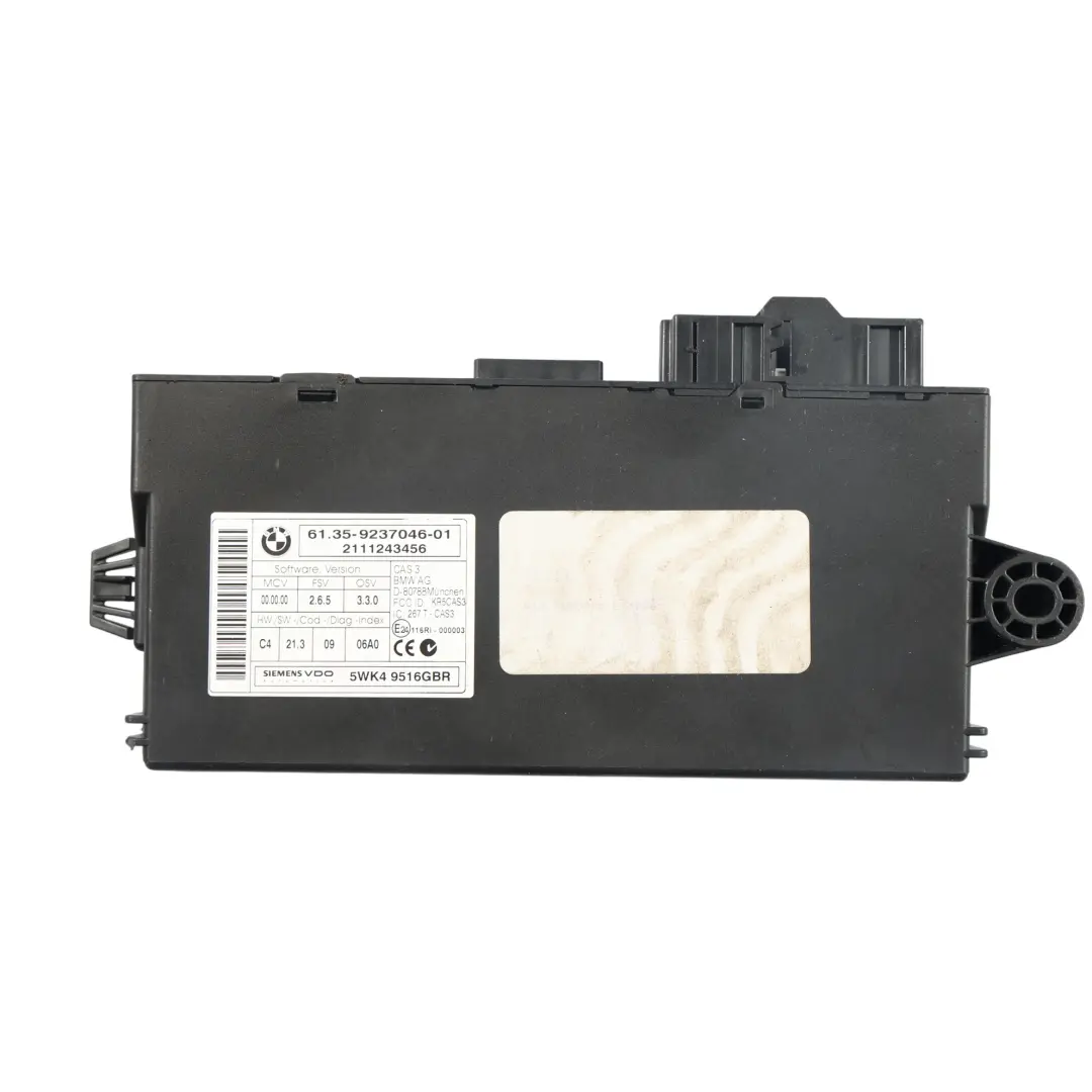 BMW X5 E70 CAS3 Key Reading Module Control Unit - SKU 9237046 - Part number 9237046