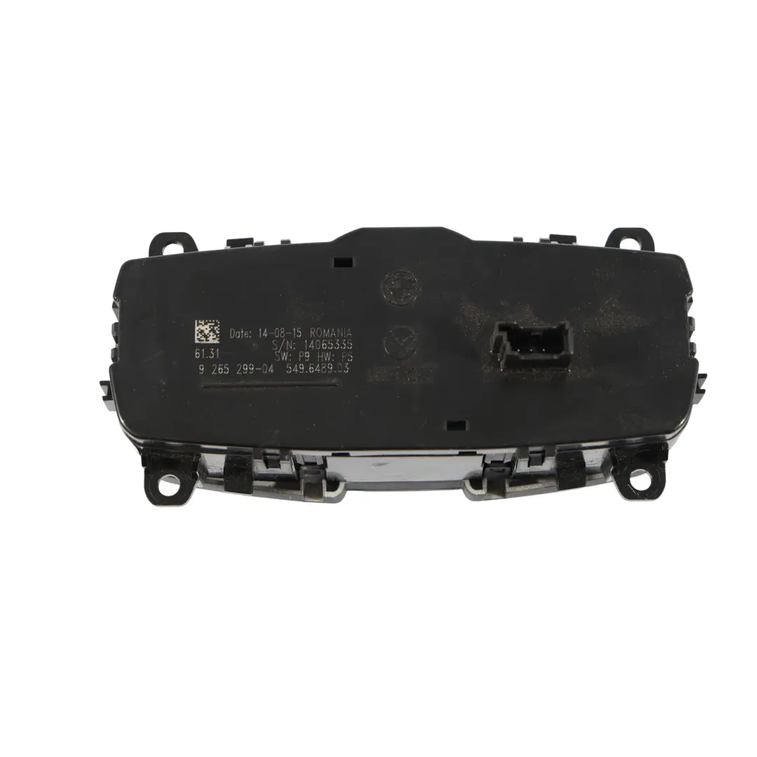 Headlight Fog Light Control Switch to BMW F20 F22 F30 F80 with Part number 9265299 BMW F20 F22 F30 F80 Headlight Fog Light Control Switch - SKU 9265299 - Part number 9265299