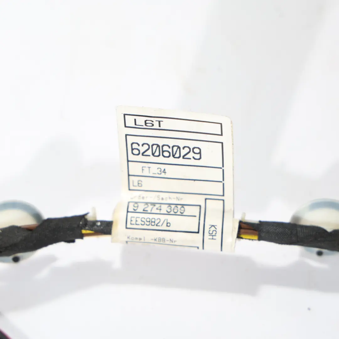 Arnés Cableado Puerta Delantera Derecha para BMW F34 GT con número de pieza 9274369 BMW F34 GT Arnés Cableado Puerta Delantera Derecha - SKU 9274369 - Número de pieza 9274369