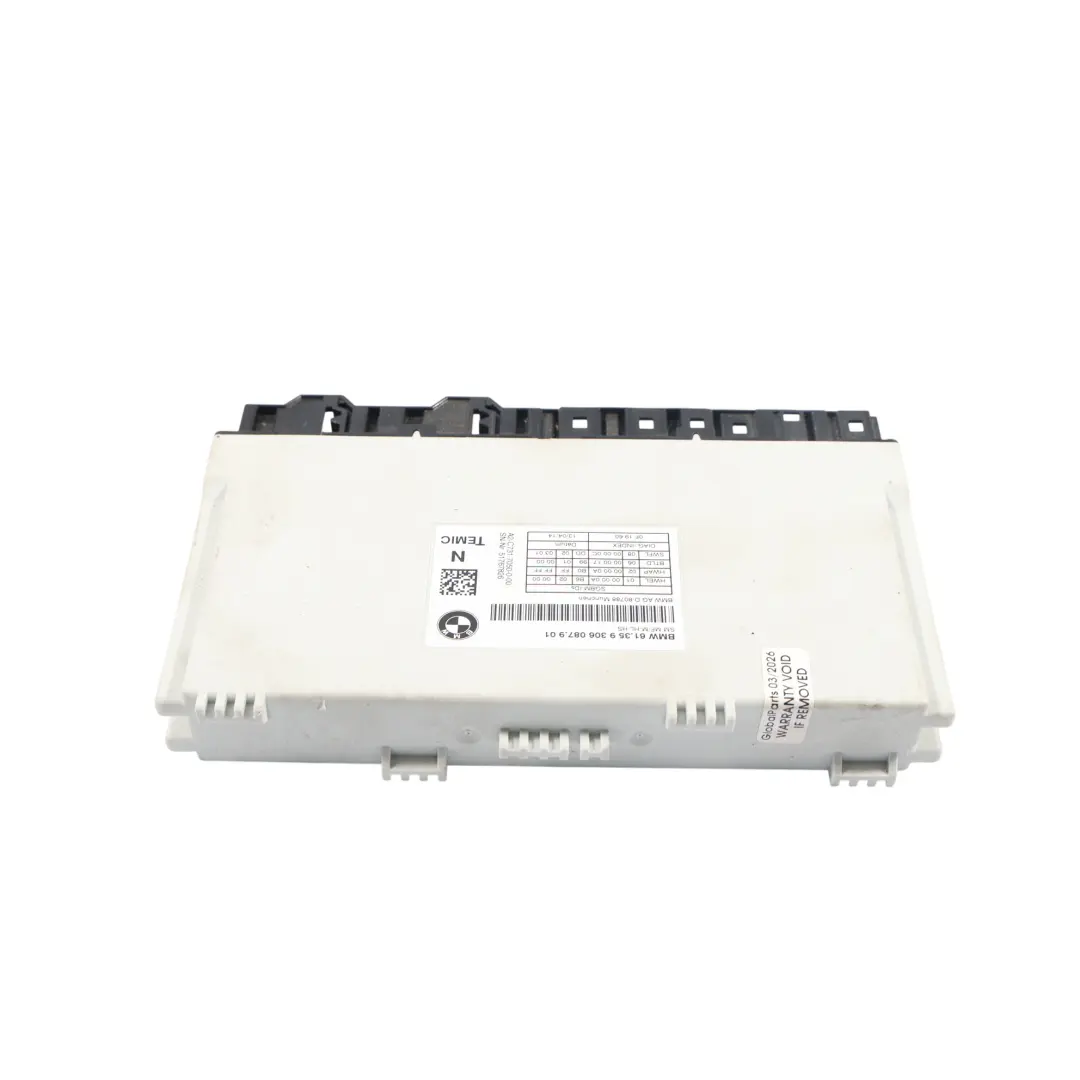 BMW F20 F22 F30 F32 F36 Module Contrôle Électrique Siège Avant - SKU 9306087 - Numéro de pièce 9306087