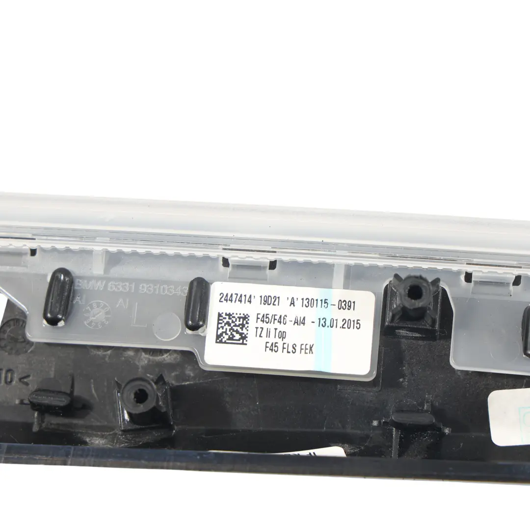 Panel Moldura Puerta Delantera Izquierda para BMW F45 F46 con número de pieza 9310343 BMW F45 F46 Panel Moldura Puerta Delantera Izquierda - SKU 9310343 - Número de pieza 9310343