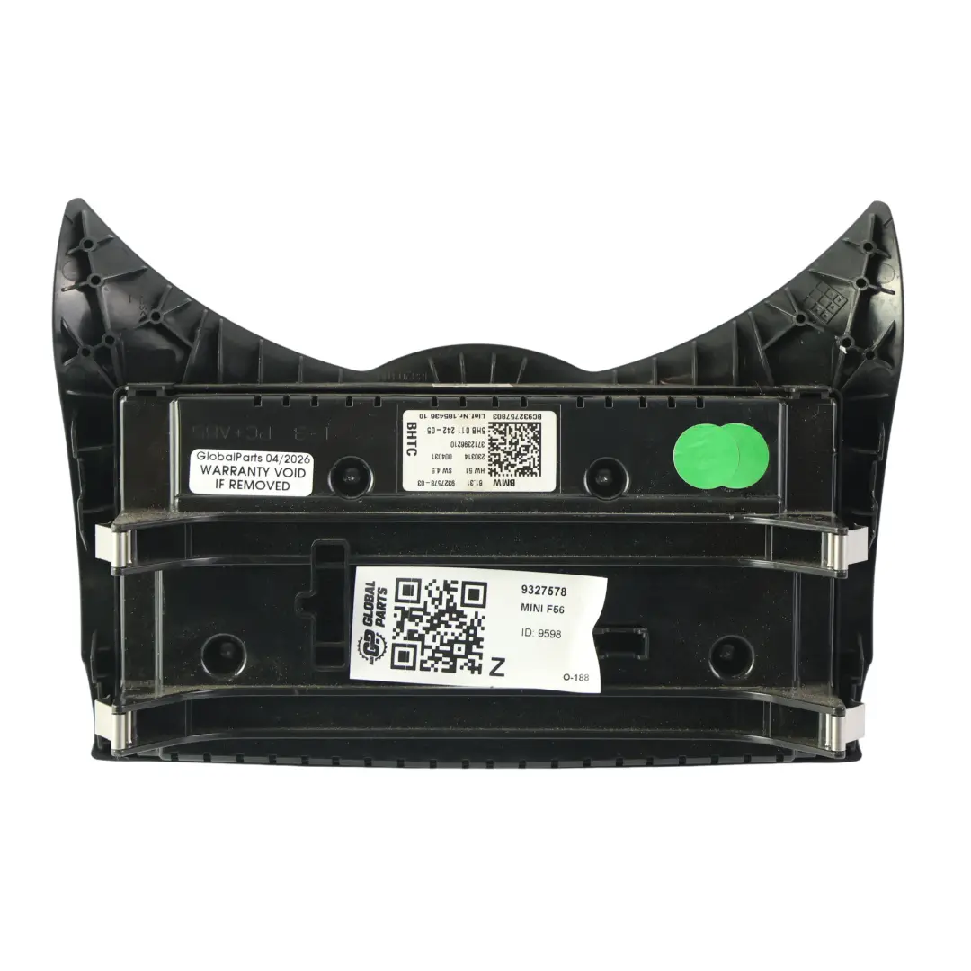 Conditioning Heater Control Unit Switch to Mini F55 F56 F57 Air with Part number 9327578 Mini F55 F56 F57 Air Conditioning Heater Control Unit Switch - SKU 9327578 - Part number 9327578