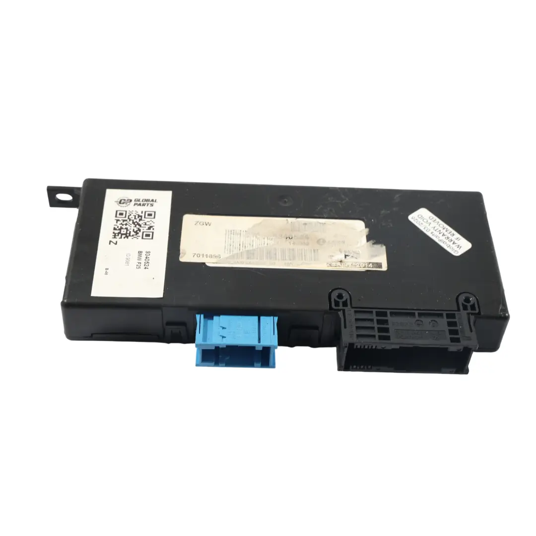 BMW X3 F25 X4 F26 Central Gateway Module Control Unit Lear ZGW-02 4SK - SKU 9340524 - Part number 9340524