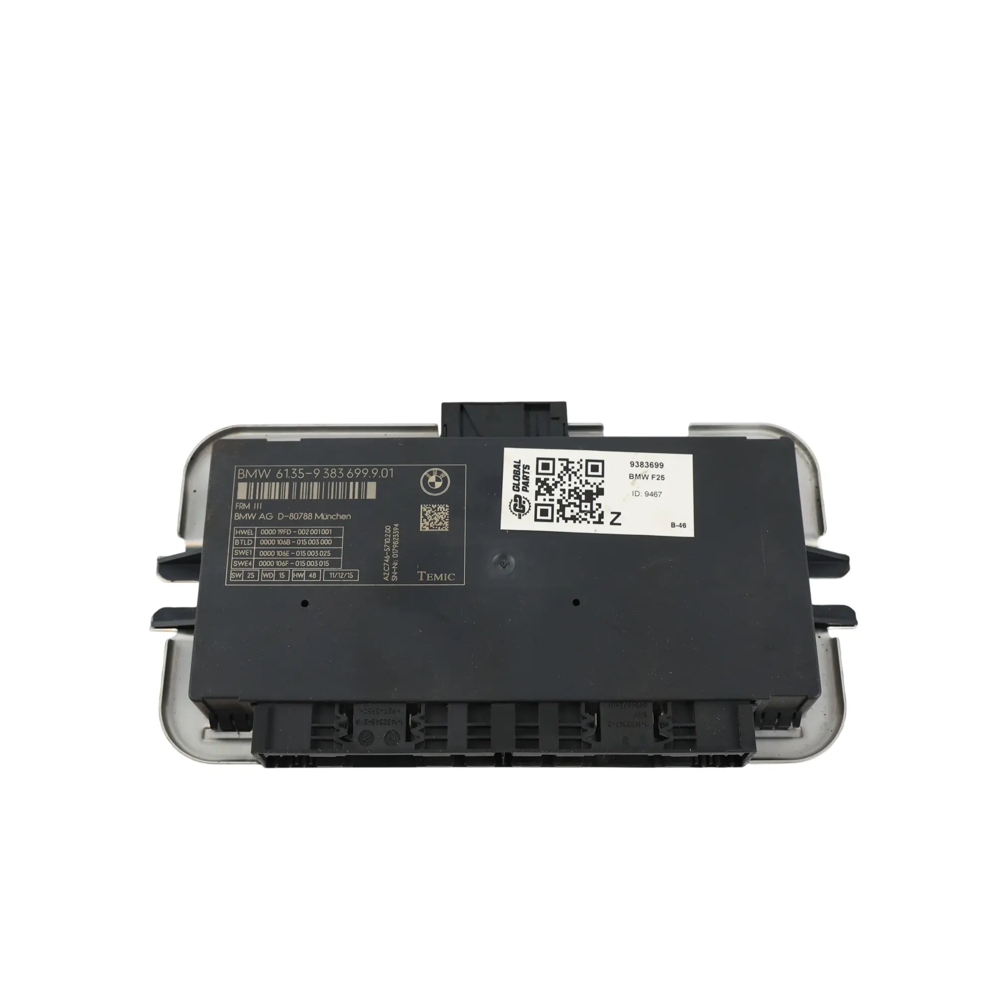 BMW X3 F25 X4 F26 Módulo Control Luz Habitáculo 9383699