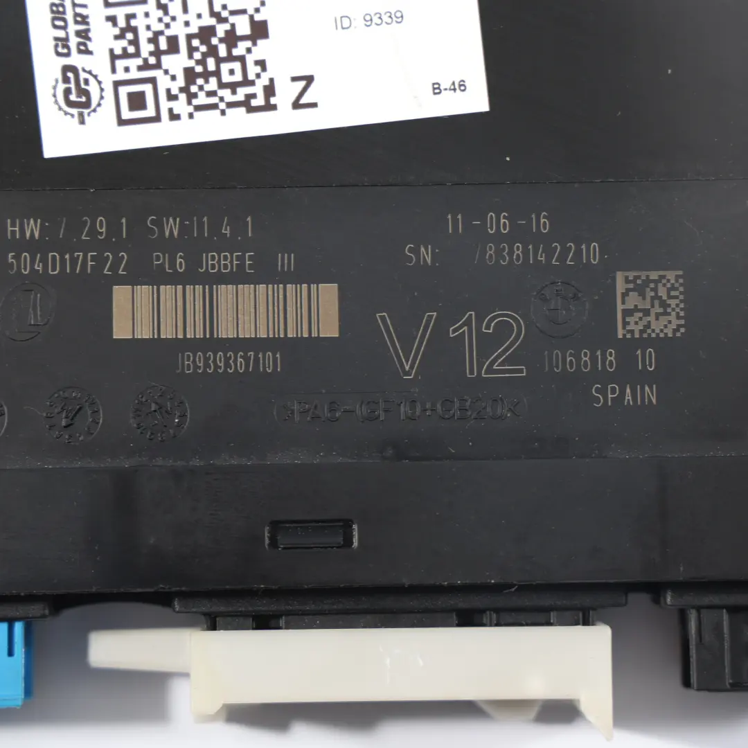 BMW F12 LCI Moduł Sterownik Junction Box V12 - SKU 9393671 - Numer Części 9393671