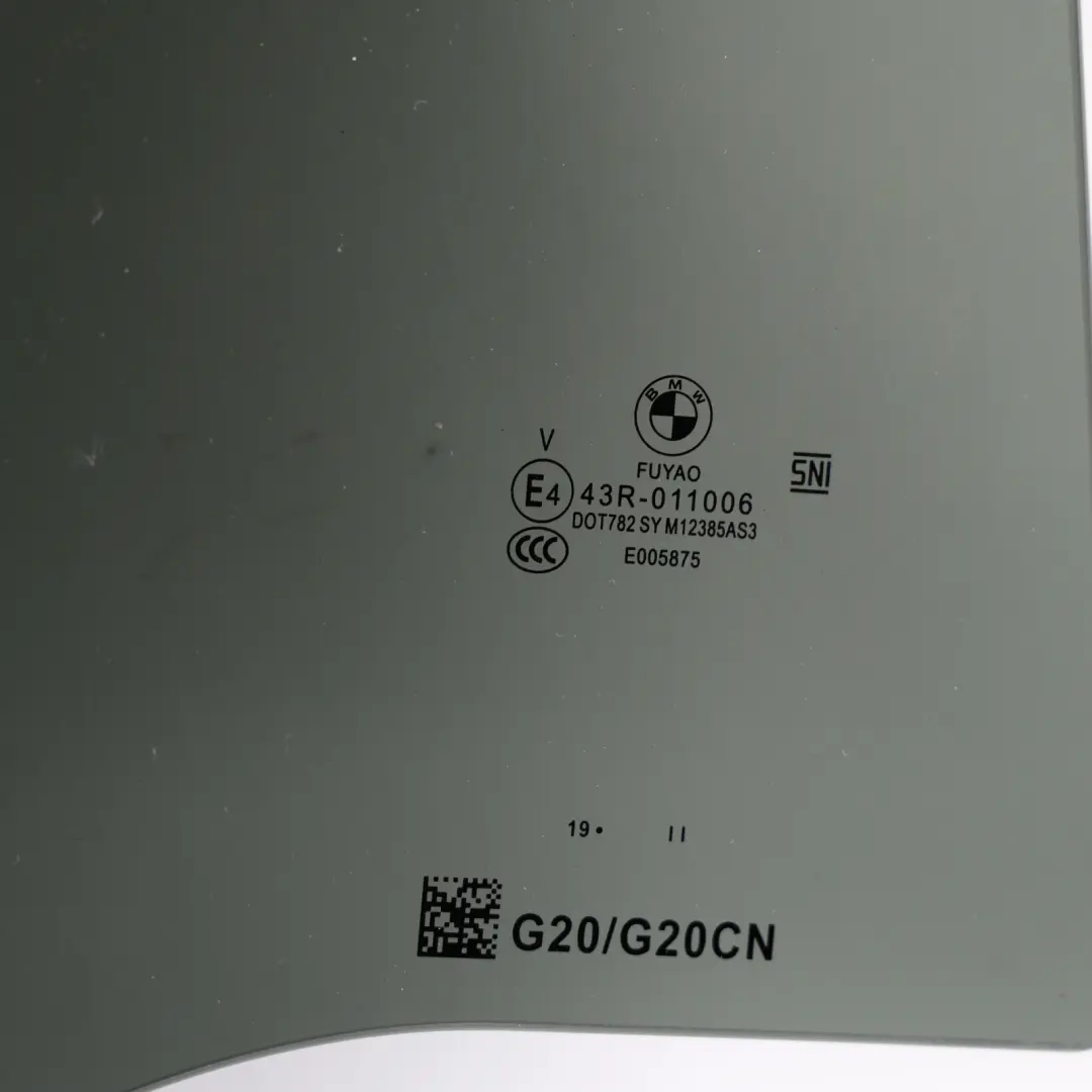 BMW G20 Rear Window Glass Glazing Left N/S Tinted AS3 - SKU 9449816 - Part number 9449816