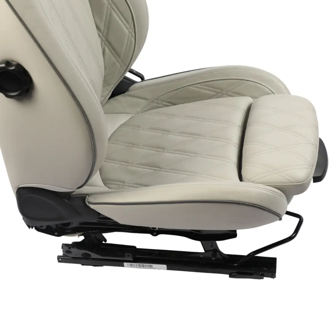 Front Left N/S Heated Leather Chester Grey to Mini Clubman F54 LCI Sport Seat with Part number 9471423 Mini Clubman F54 LCI Sport Seat Front Left N/S Heated Leather Chester Grey - SKU 9471423-1 - Part number 9471423