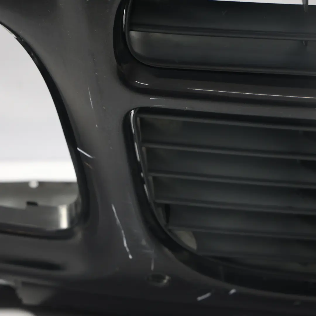 Porsche Cayenne 9PA Front Bumper Trim Panel Covering Basalt Black Metallic - C9Z - SKU 95550531104-BAB - Part number 95550531104
