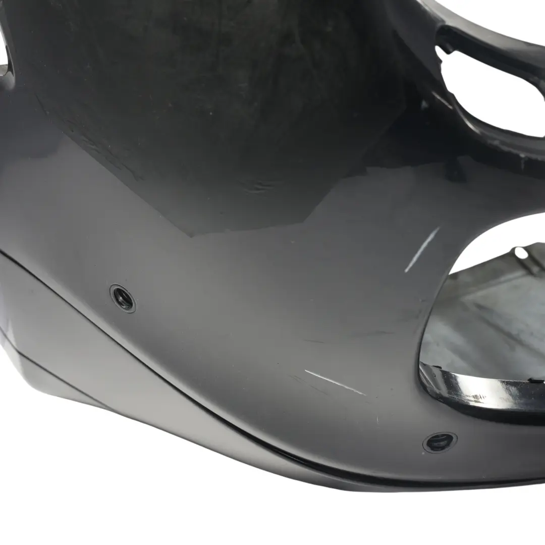 Front Bumper Trim Panel Covering Basalt Black Metallic - C9Z to Porsche Cayenne 9PA with Part number 95550531104 Porsche Cayenne 9PA Front Bumper Trim Panel Covering Basalt Black Metallic - C9Z - SKU 95550531104-BAB - Part number 95550531104