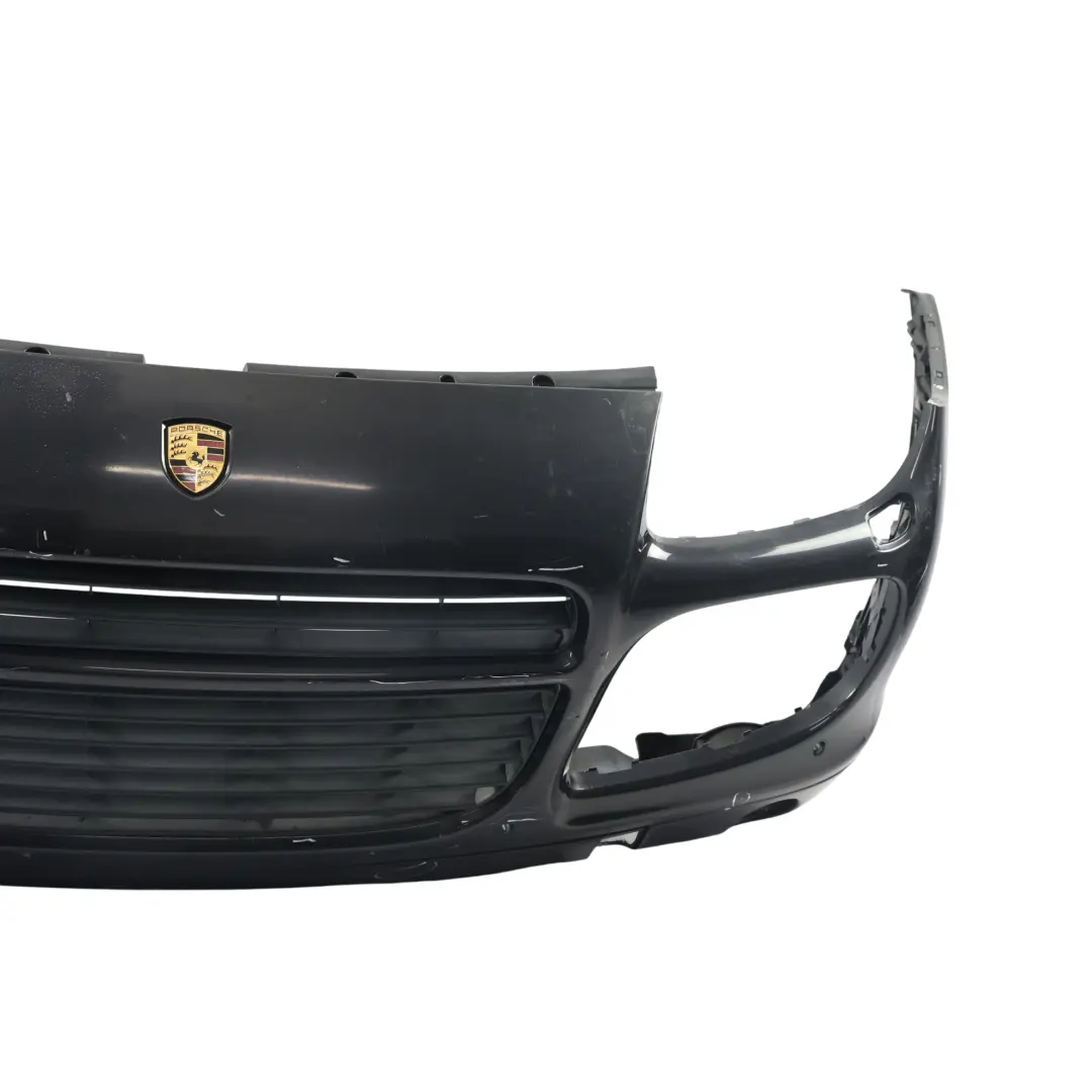 Front Bumper Trim Panel Covering Basalt Black Metallic - C9Z to Porsche Cayenne 9PA with Part number 95550531104 Porsche Cayenne 9PA Front Bumper Trim Panel Covering Basalt Black Metallic - C9Z - SKU 95550531104-BAB - Part number 95550531104