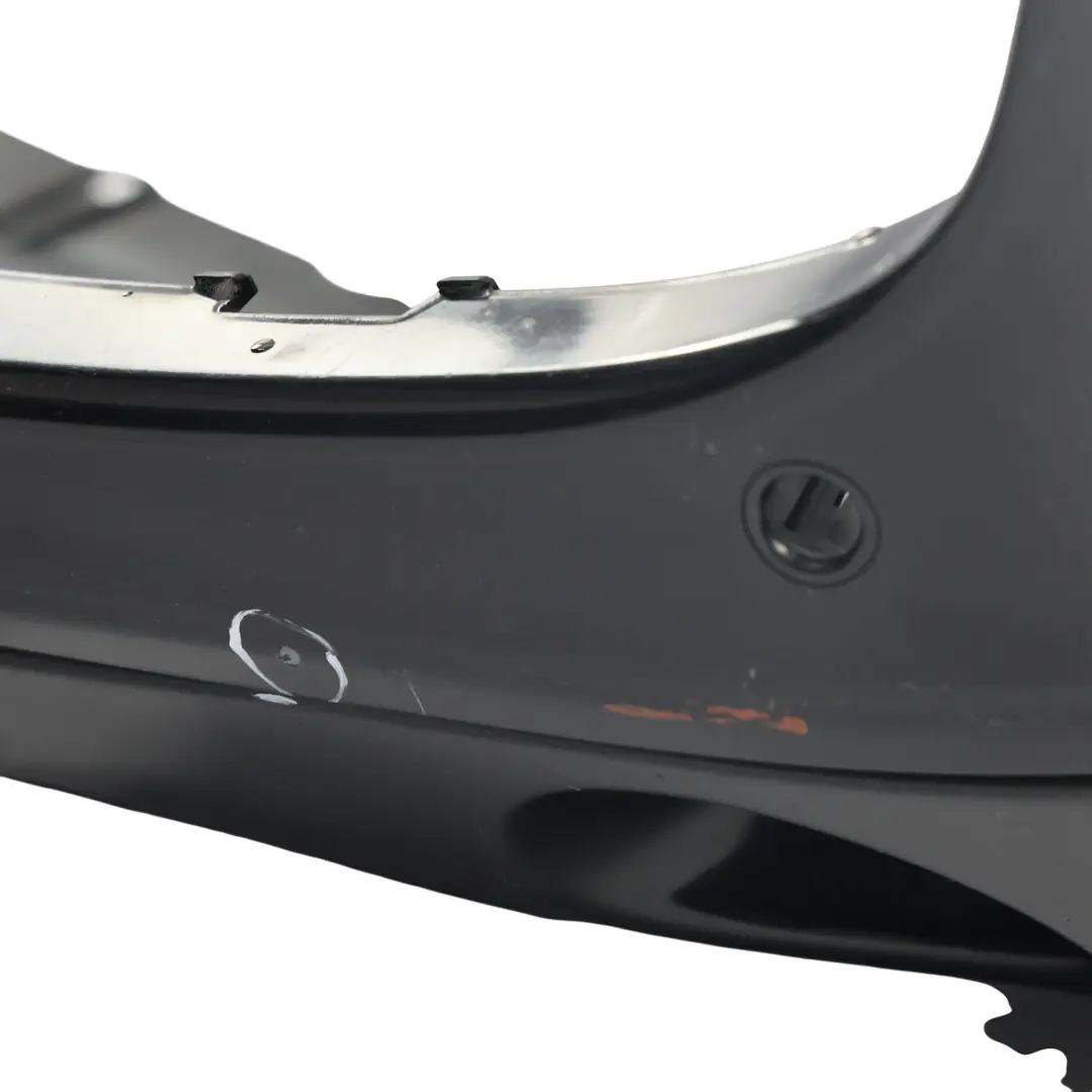 Front Bumper Trim Panel Covering Basalt Black Metallic - C9Z to Porsche Cayenne 9PA with Part number 95550531104 Porsche Cayenne 9PA Front Bumper Trim Panel Covering Basalt Black Metallic - C9Z - SKU 95550531104-BAB - Part number 95550531104