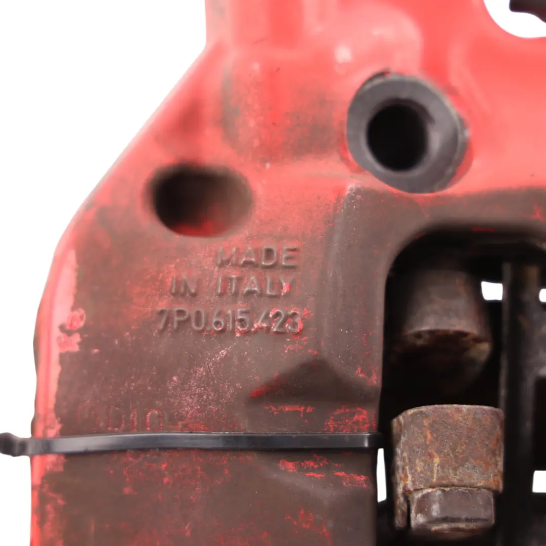 Porsche Cayenne Turbo 92A Rear Brake Caliper Housing Left N/S Red 7P0615423 - SKU 95835242361 - Part number 95835242361