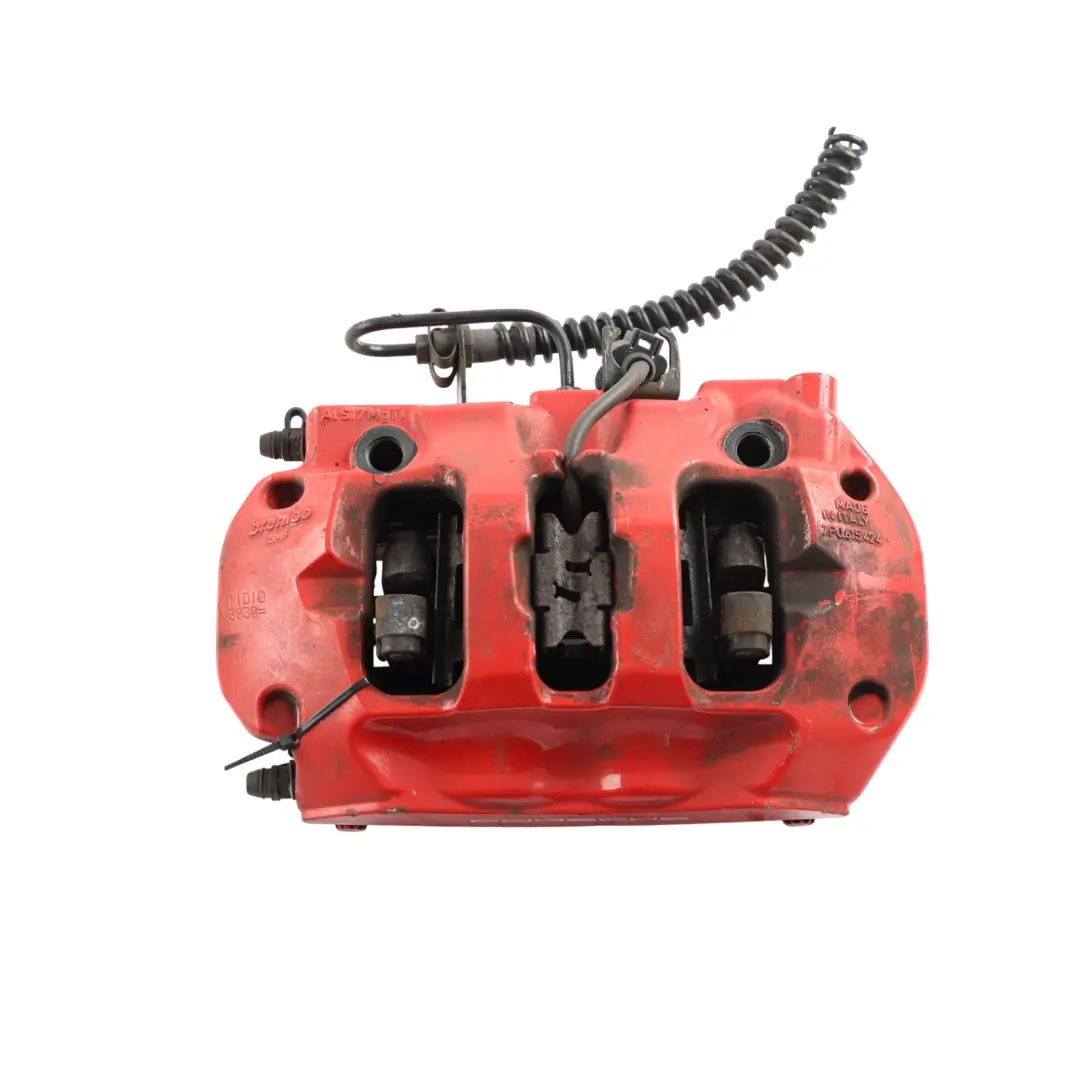 Brake Caliper Housing Right O/S Red 7P0615424 to Porsche Cayenne Turbo 92A Rear with Part number 95835242461 Porsche Cayenne Turbo 92A Rear Brake Caliper Housing Right O/S Red 7P0615424 - SKU 95835242461 - Part number 95835242461